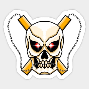 Skull head Sticker